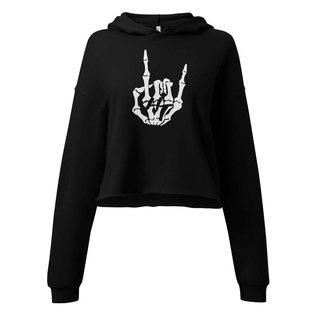 Rock -On Crop Hoodie